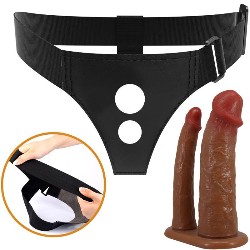 KEAVEN HARNESS BRIEFS UNIVERSAL & COMFORTABLE DOUBLE DILDO