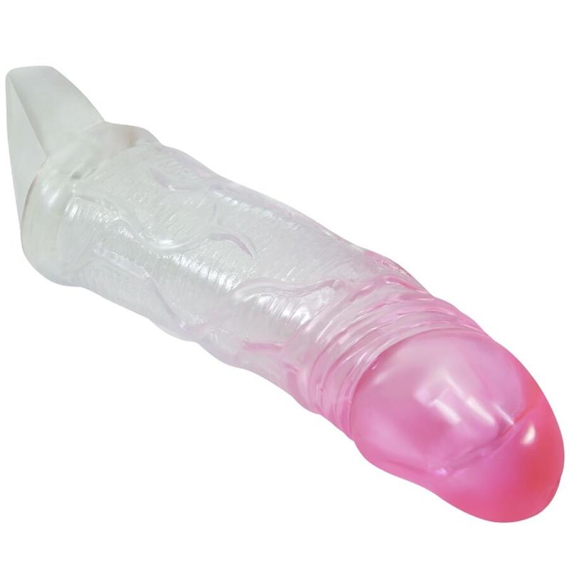 ODES REALISTIC 2 CM ENLARGEMENT SHEATH FOR PENIS PINK