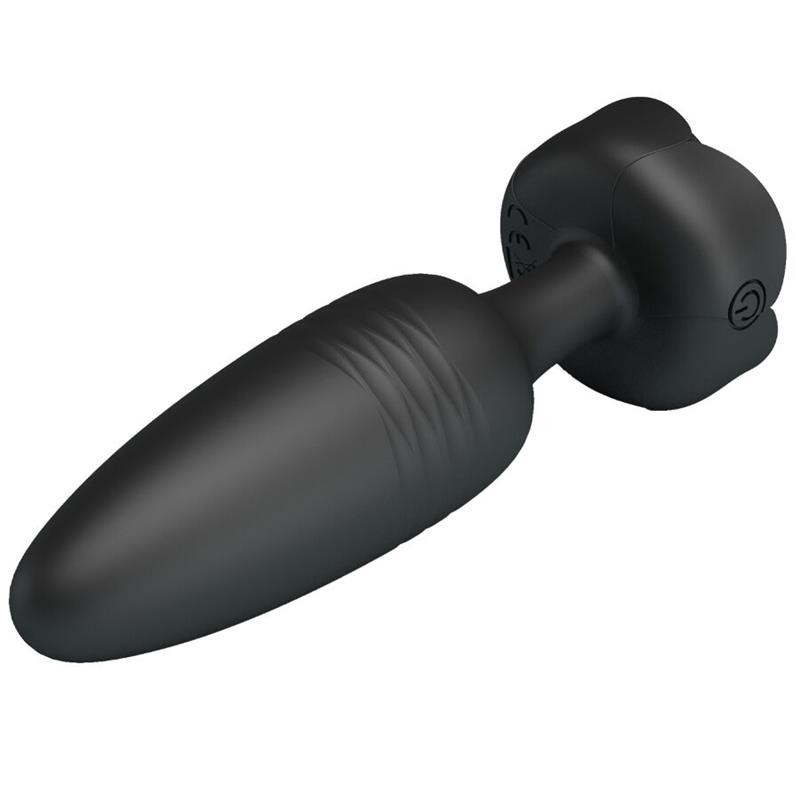 TARION ANAL PLUG WITH  LED LIGHT BLACK 12.5 CM