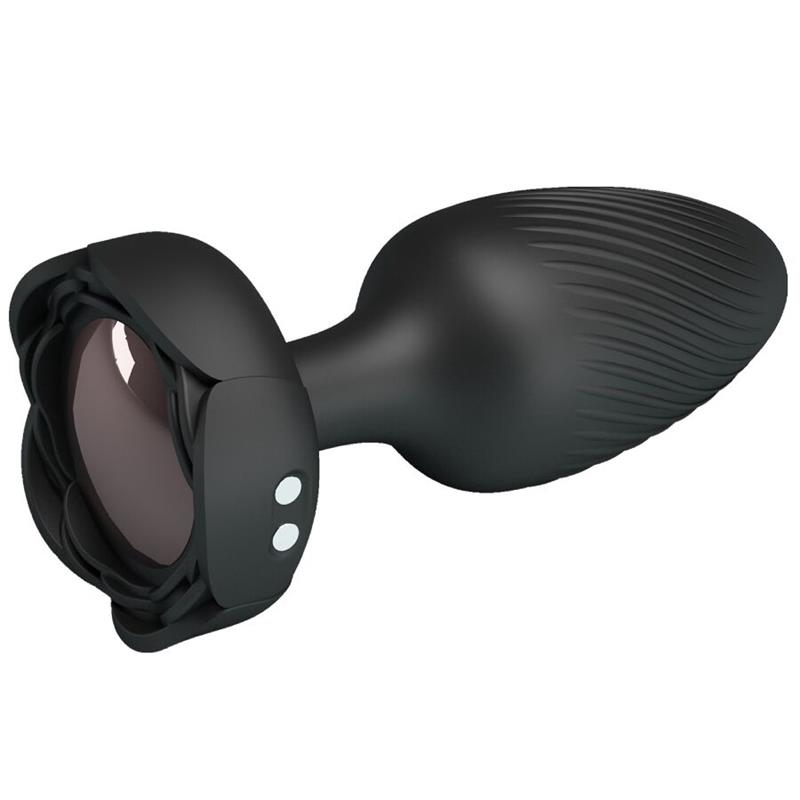 OSBORN ANAL PLUG WITH  LED LIGHT BLACK 9.8 CM