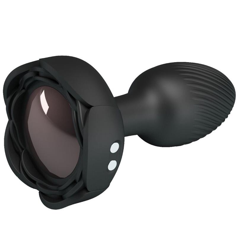 OLMAN ANALNI PLUG S LED SVJETLOM CRNI 8.8 CM