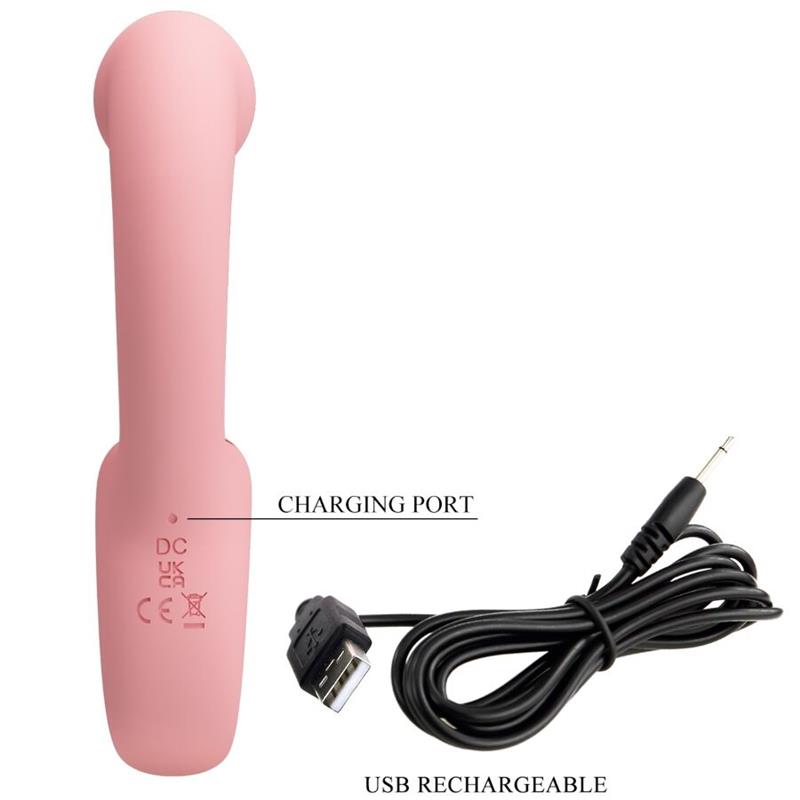 ERYNNYES G-SPOT VIBRATOR + CLITORIS STIMULATOR 10 VIBRATIONS PINK
