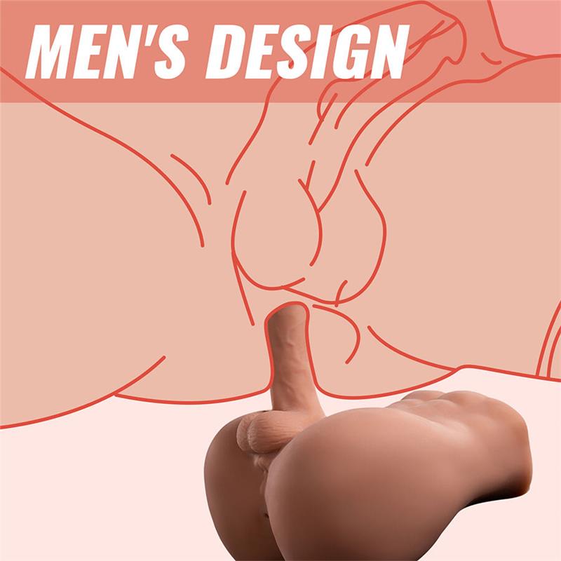 BERTLETT DILDO ASS REALISTIC DILDO AND ANUS MASTURBATOR FRONT POSITION WITH THRUSTING 18 CM