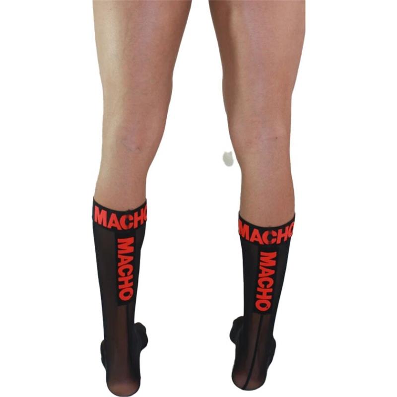 THIN SOCKS ONE SIZE BLACK/RED