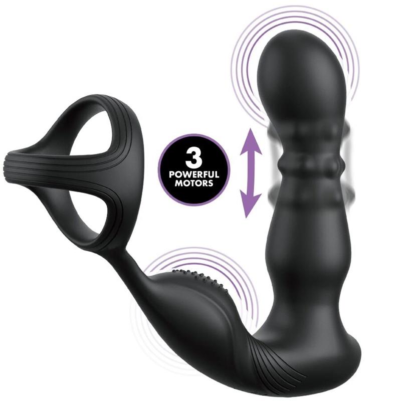 VIBRATING ANAL RING AND MASSAGER WITH REMOTE CONTROL