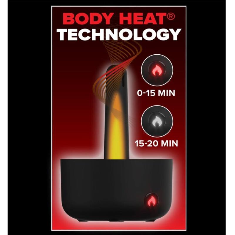 MILK ME HOTTER AUTOMATIC MASTURBATOR WITH THRUSTING AND HEAT EFFECT VIBRATION