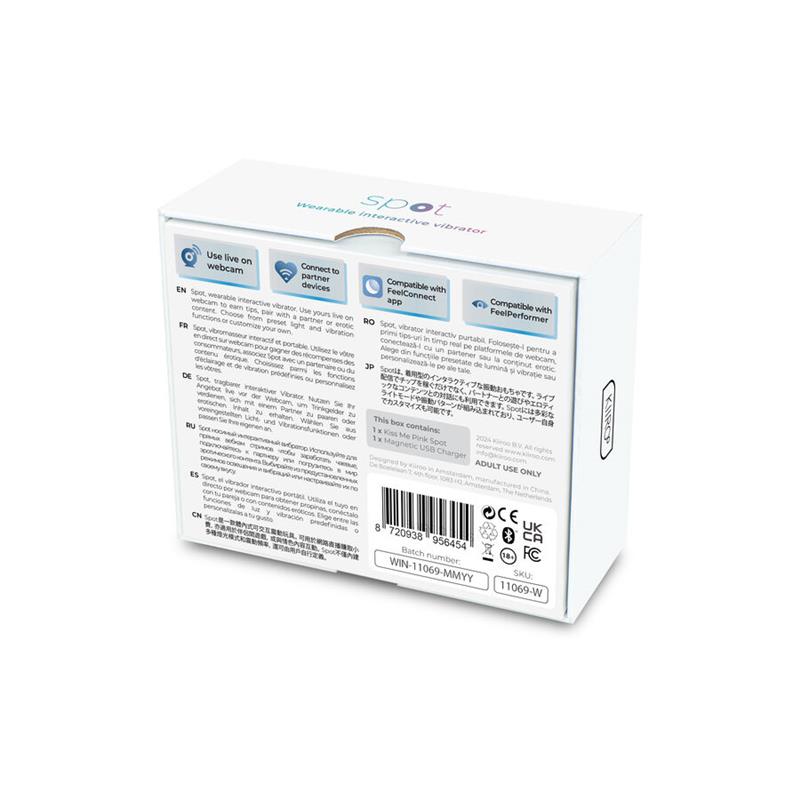 SPOT KISS ME U-SHAPED VIBRATOR PINK