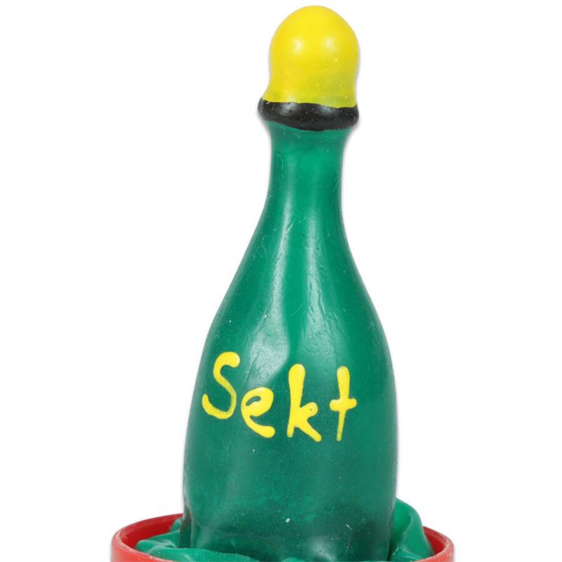HANDPAINTED NOVELTY CONDOMS CHAMPAGNE