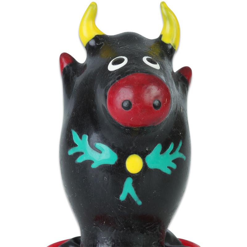 HANDPAINTED NOVELTY CONDOMS BULL BLACK MODEL 1