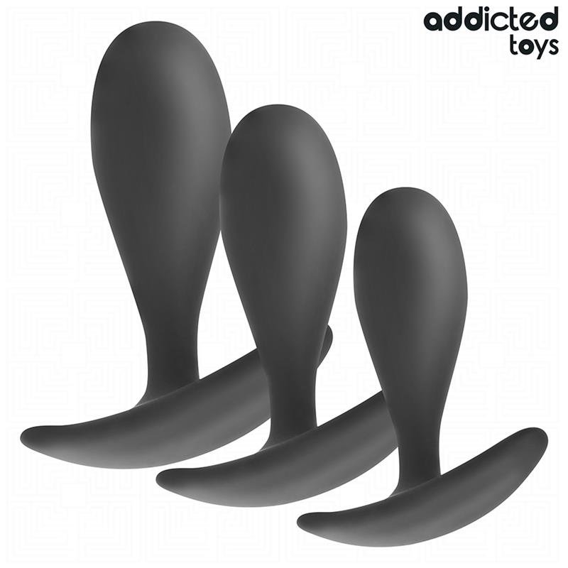 SET OF 3 ANAL PLUG SILICONE MODEL 2