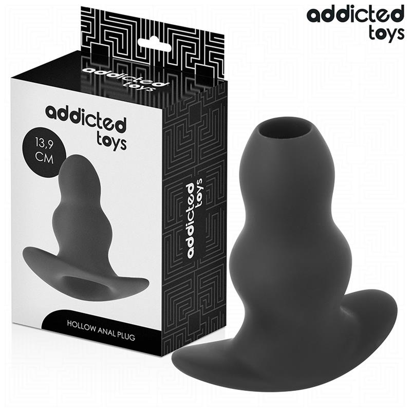HOLLOW ANAL PLUG SILICONE SIZE XL 13.9 CM