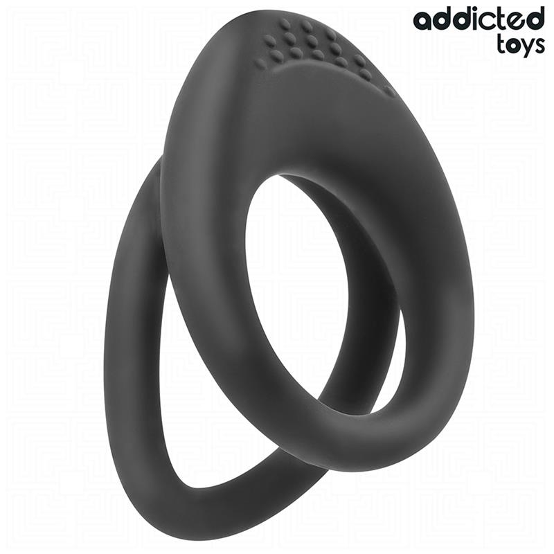 DOUBLE TEXTURED PENIS RING