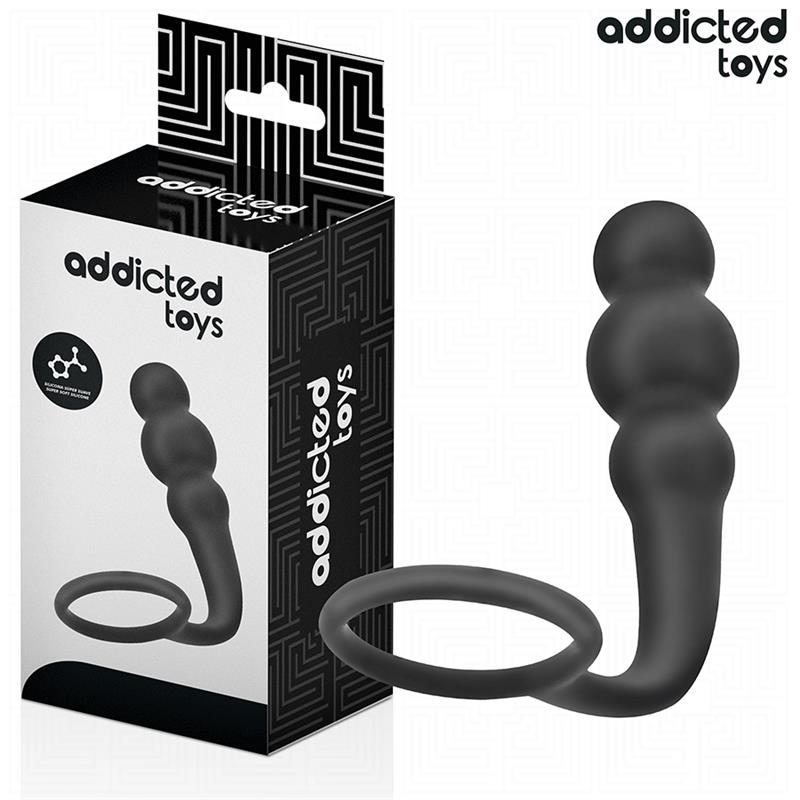 ANAL PLUG WITH RING SILICONE MODEL 1