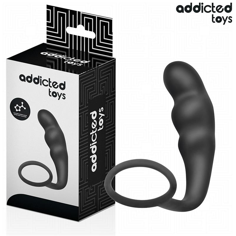 ANAL PLUG WITH RING SILICONE MODEL 4