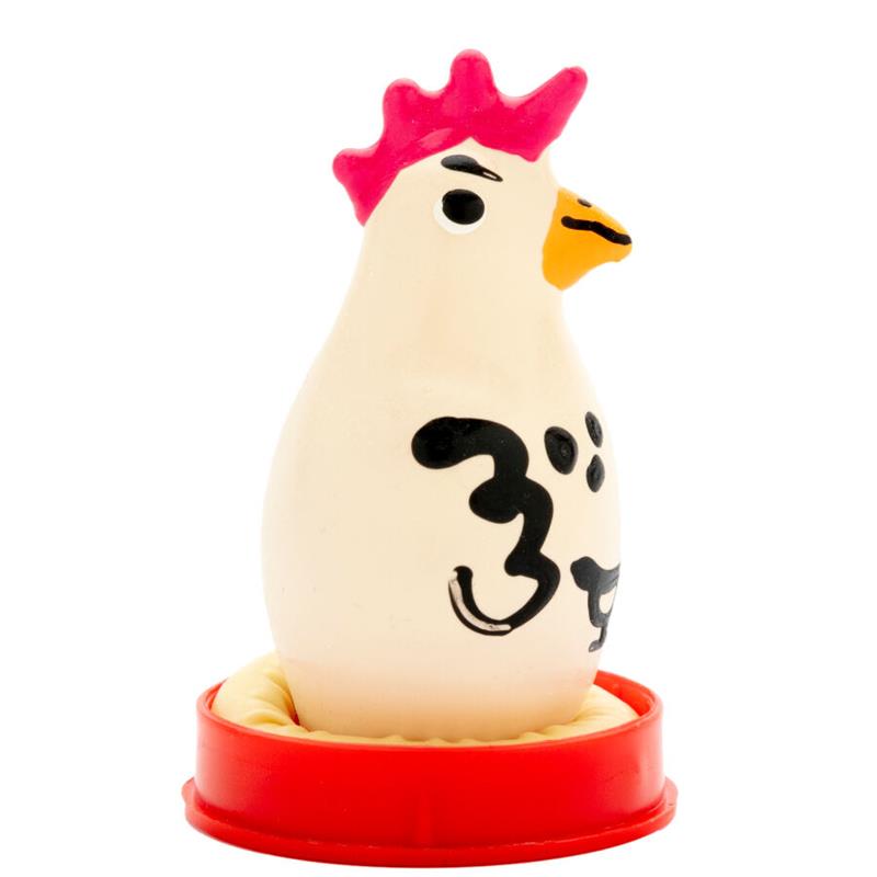 HANDPAINTED NOVELTY CONDOMS COCKY ROOSTER
