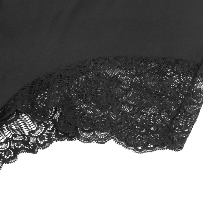 BLACK FLORAL LACE DETAIL TEDDY S/M
