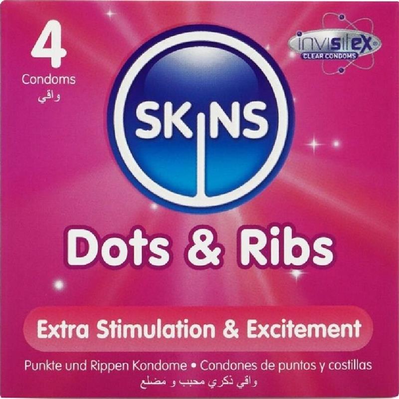 DOTS & RIBS PREMIUM CONDOMS PACK 4