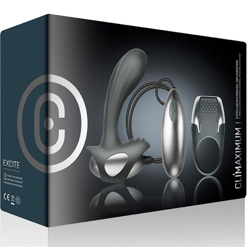 EXCITE KIT COCK RING + WIRE PROSTATE MASSAGER