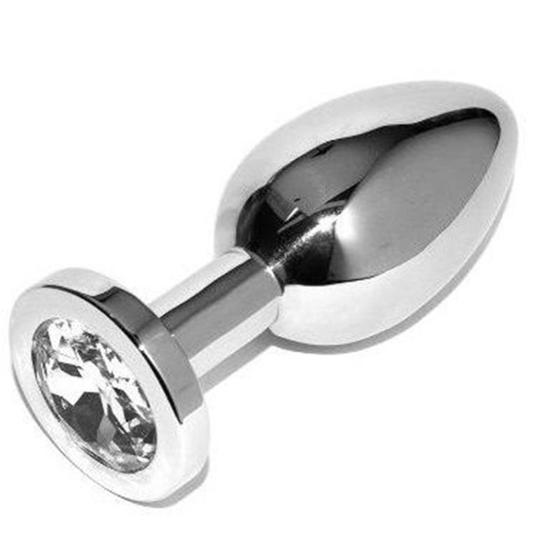 ANAL PLUG DIAMOND TRANSPARENT SMALL 5.71CM