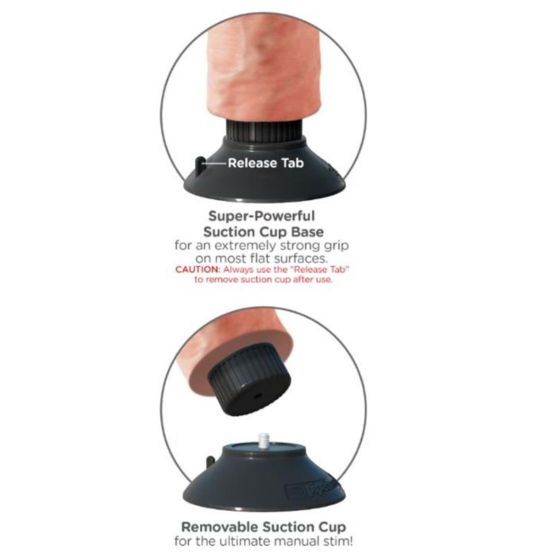 17.78 CM VIBRATING COCK FLESH