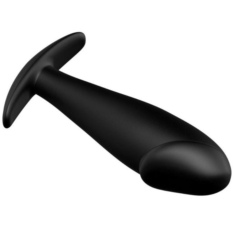 ANAL PLUG SILICONE PENIS FORM BLACK