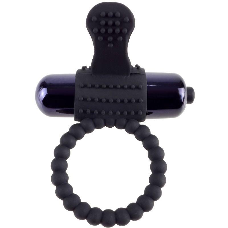 BLACK SILICONE VIBRATING RING