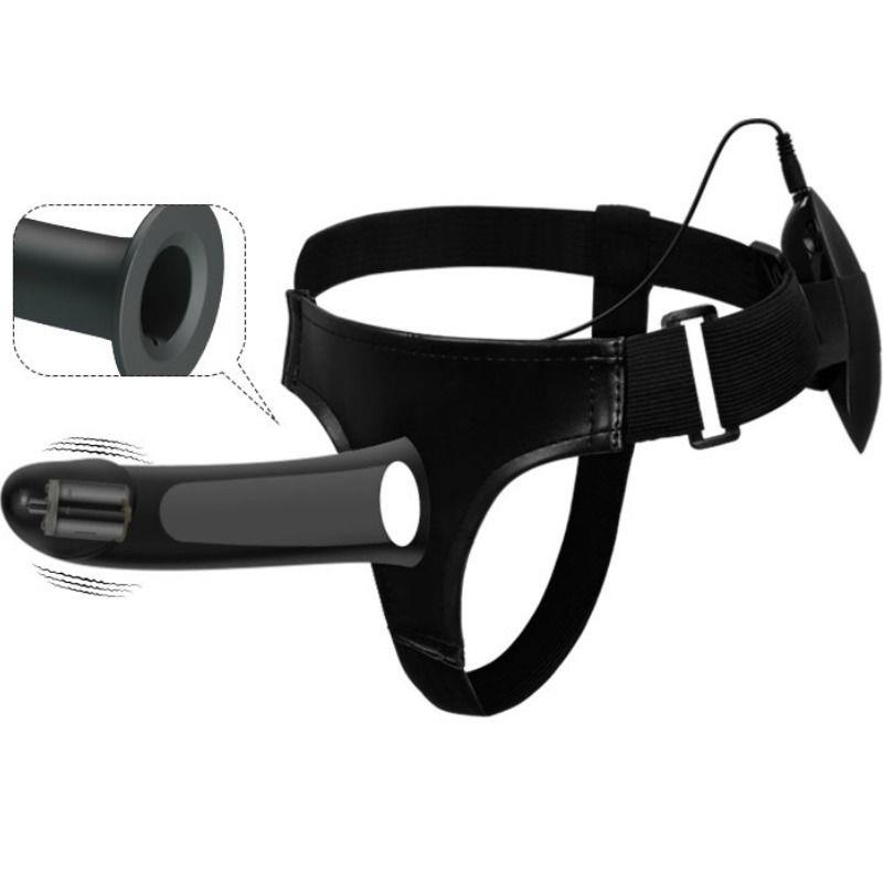 VITO STRAP ON WITH HOLLOW DILDO AND VIBRATION 17.3 CM