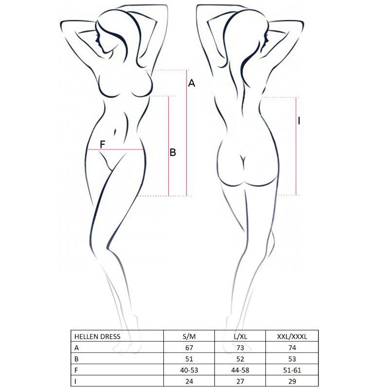 WOMAN HELLEN DRESS AND THONG SIZE S/M