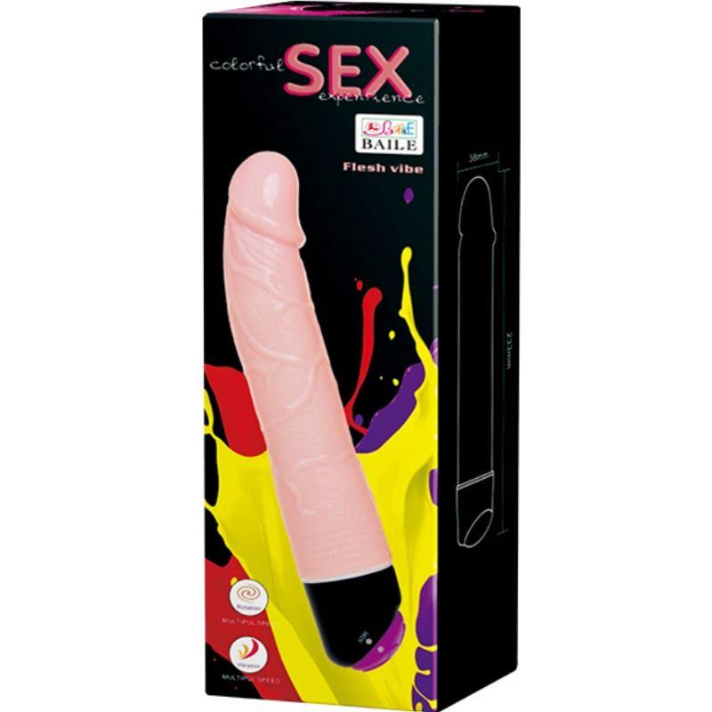 COLORFUL SEX VIBRATION AND ROTATION 24 CM