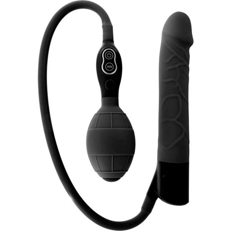 BLACK INFLATABLE VIBRATOR
