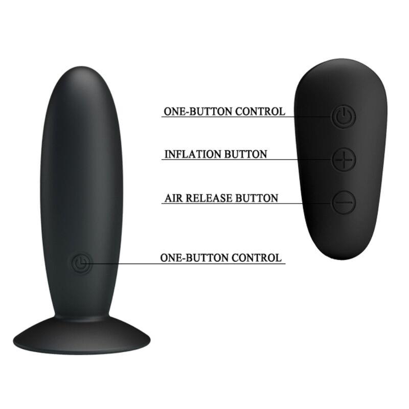 ANAL PLUG WITH VIBRATION BLACK REMOTE CONTROL