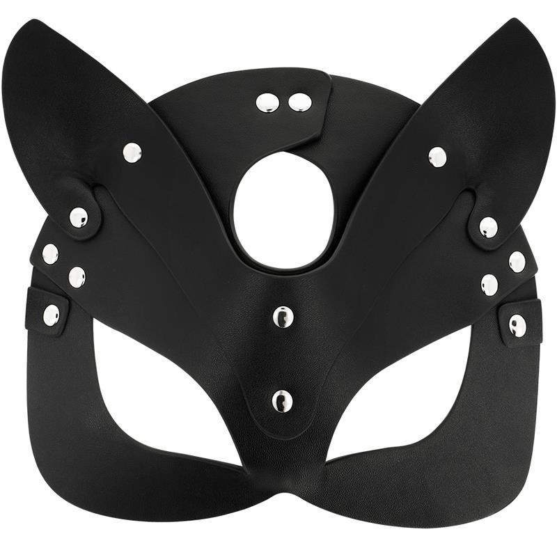 VEGAN LEATHER MASK WITH BUNNY EARS