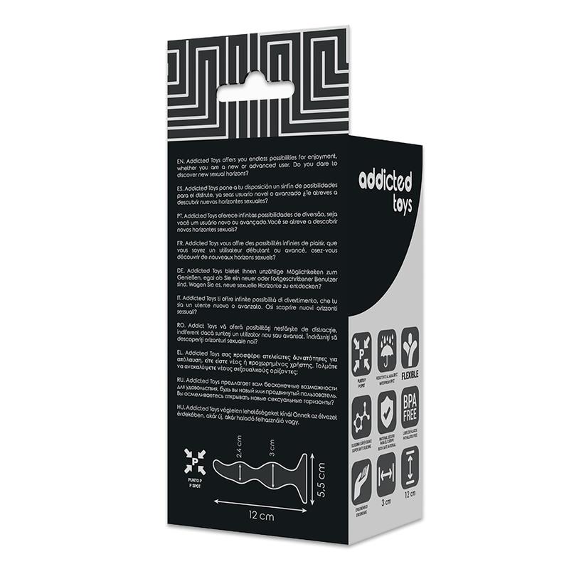 ANAL SEXUAL PLUG 12 CM BLACK