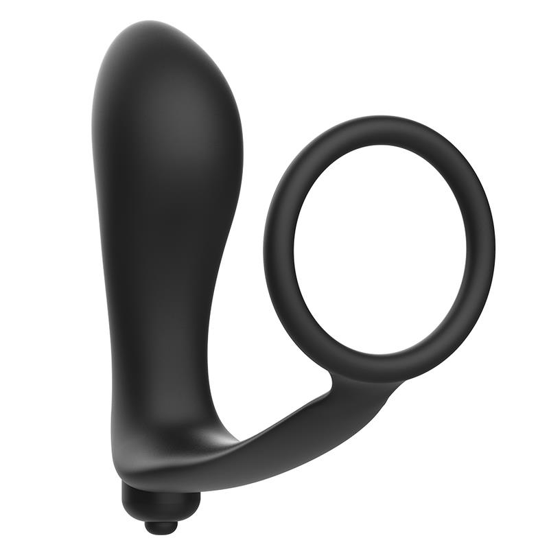 VIBRATORNI ANALNI ČEP S PRSTENOM ZA PENIS