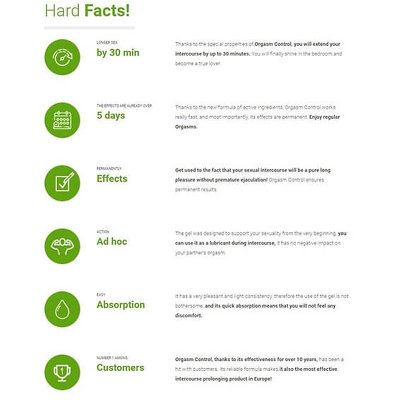 Orgasm control Premium gel - 100ml
